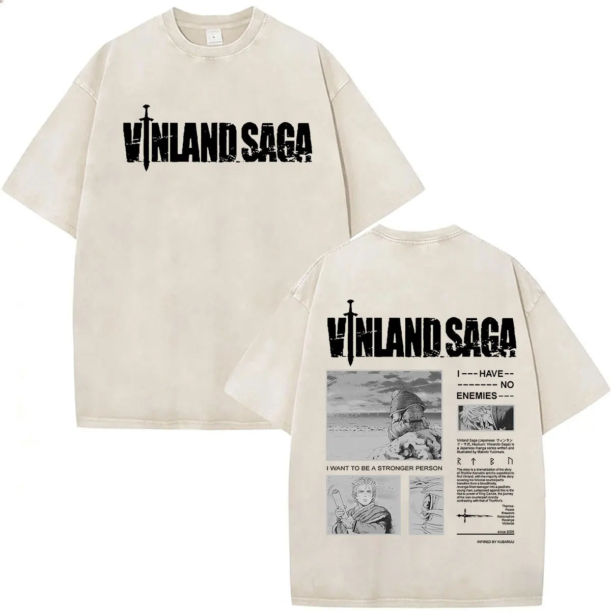 Vinland Saga: Manga Thorfinn Karlsefni T Shirt Men's Women Summer Fashion Casual O-Neck Oversized T-shirts