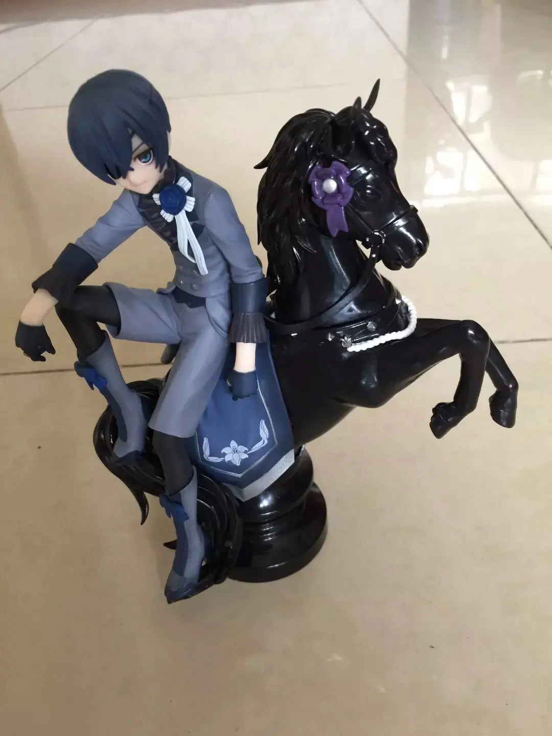 Black Butler: Ciel Phantomhive Sebastian Michaelis Anime Figure Model Statue Boys Collection Desktop Decoration Ornament Toy