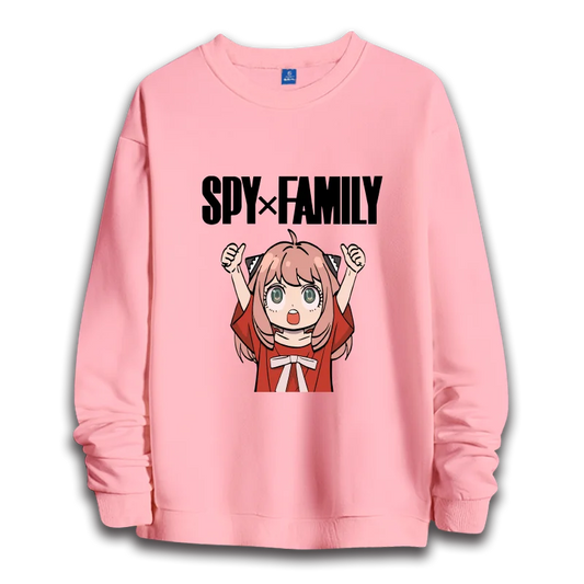 Spy x Family: anime sweatshirts  women's round neck top couple round neck hoodie couple loose casual fashion