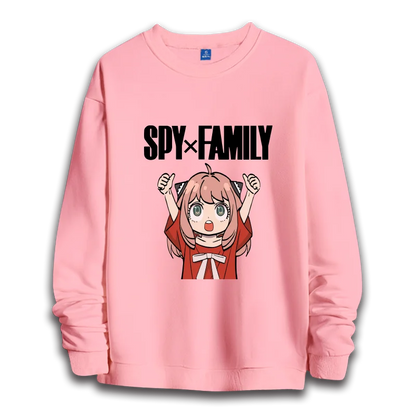Spy x Family: anime sweatshirts  women's round neck top couple round neck hoodie couple loose casual fashion
