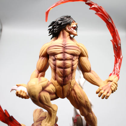 Attack On Titan: Figure The Armored Figures 29cm Titan Eren Jager Action Figurine Model Pvc GK Statue Ornament Toys Gifts