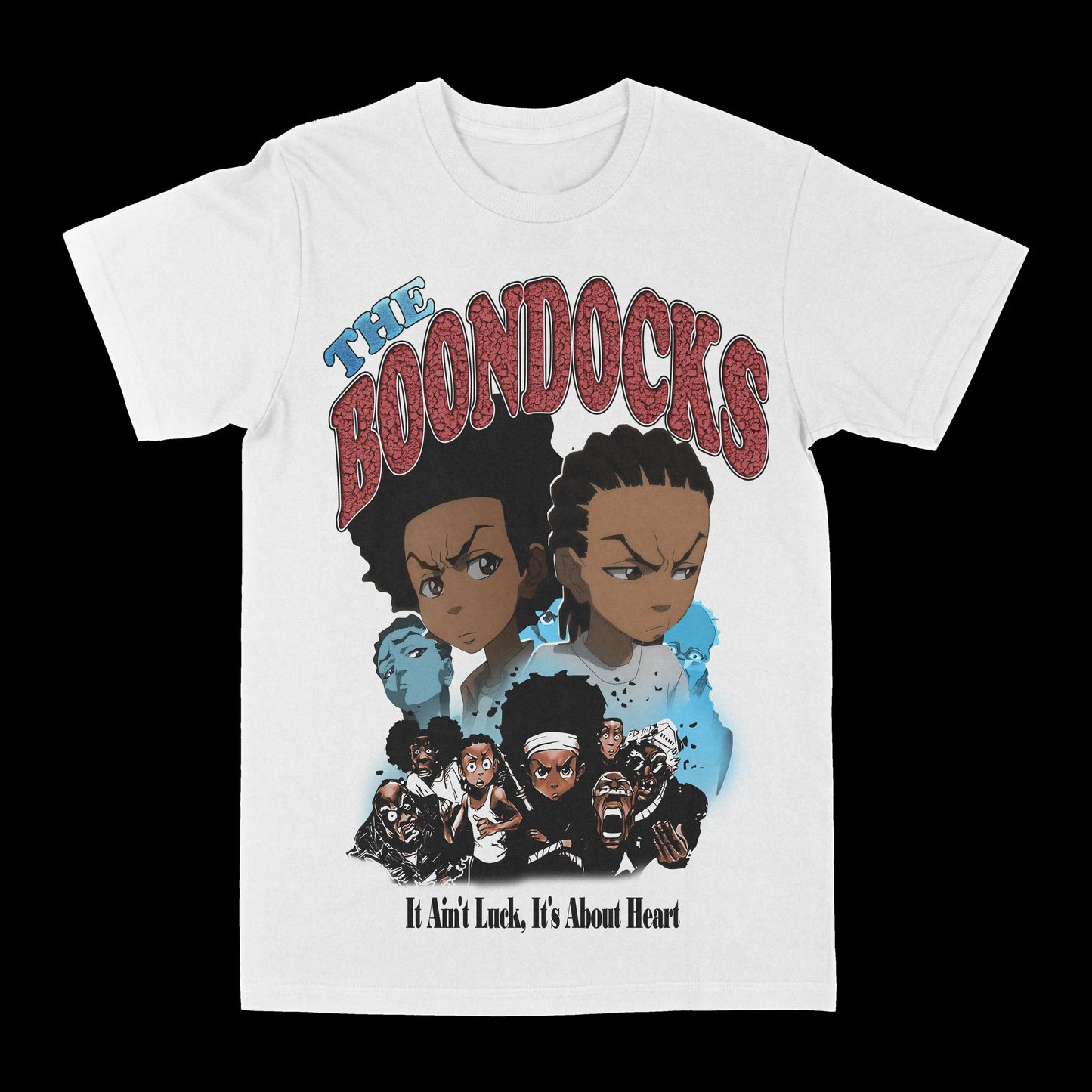 The Boondocks: Graphic T-shirts Printed T-shirts Summer Luxury Brand Cotton Men's and Women's T-shirts Short Sleeves