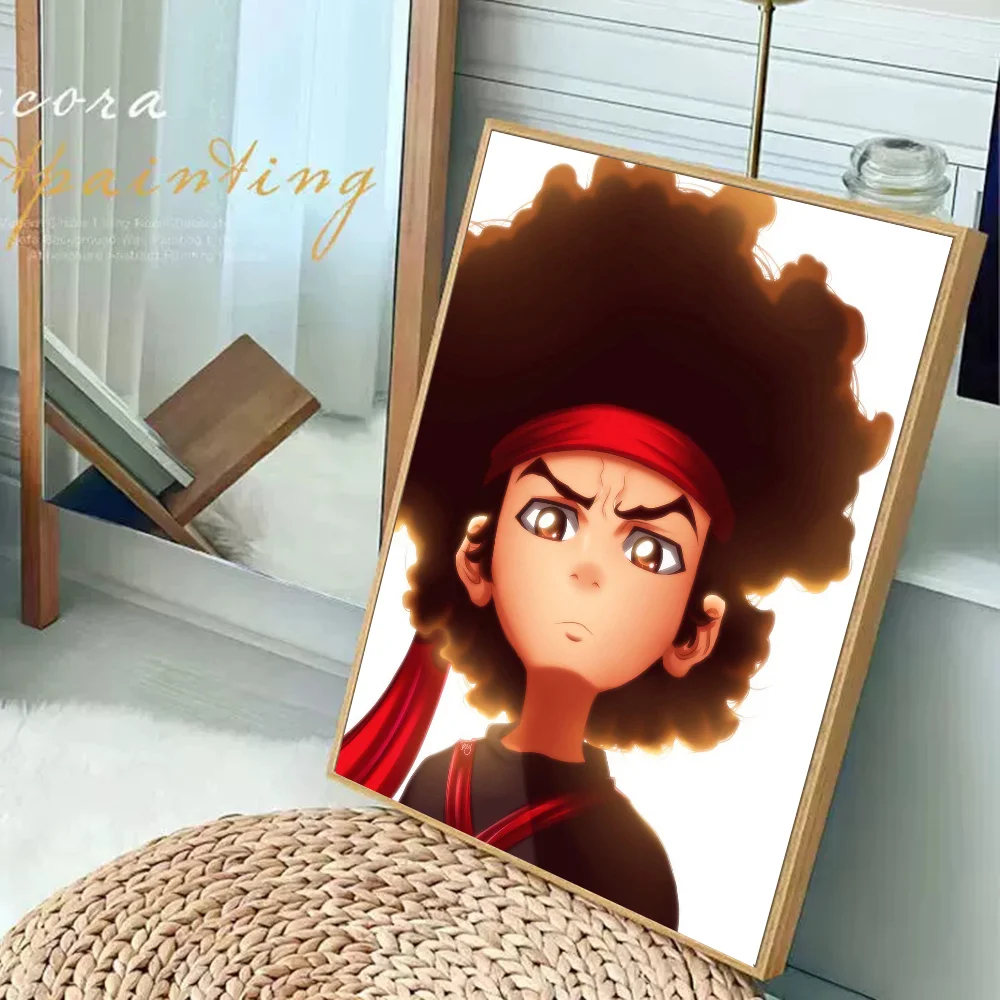The Boondocks: Huey Freeman  Classic Anime Poster Fancy Wall Sticker for Living Room Bar Decoration Decor Art Wall Stickers