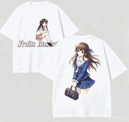 Fruits Basket:  Lover T-shirt Harajuku Cotton New Model High Street Retro Fashion Unisex Oversized high quality hot product