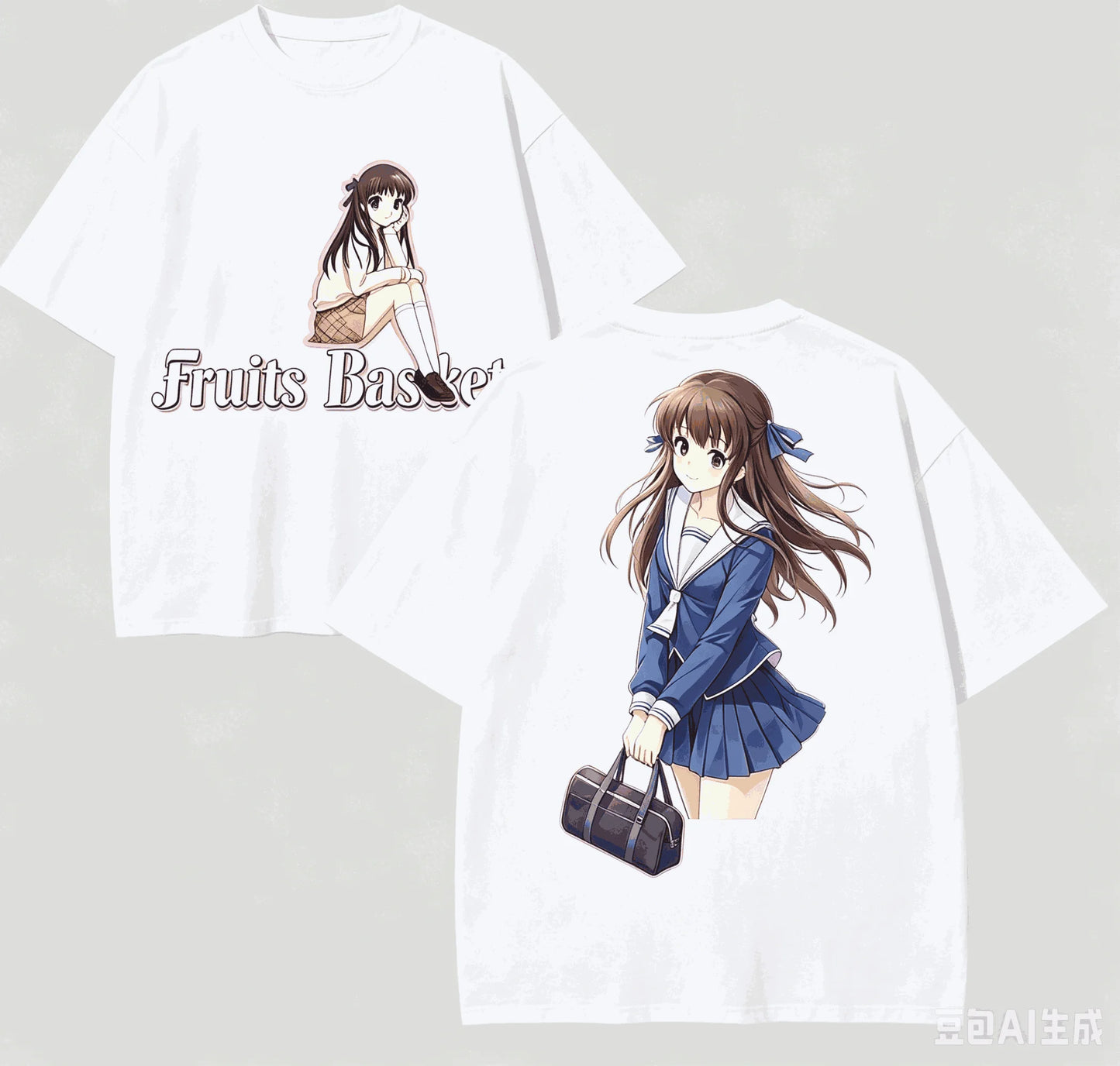 Fruits Basket:  Lover T-shirt Harajuku Cotton New Model High Street Retro Fashion Unisex Oversized high quality hot product