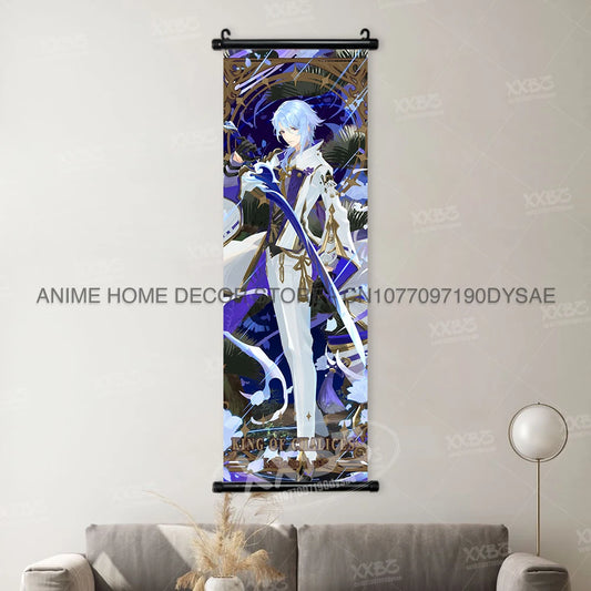 Genshin Impact: Posters Kamizato Ayaka Home Decor Klee Decorative Painting Barbara Scrolls Picture Arataki Itto Wall Artwork Sayu