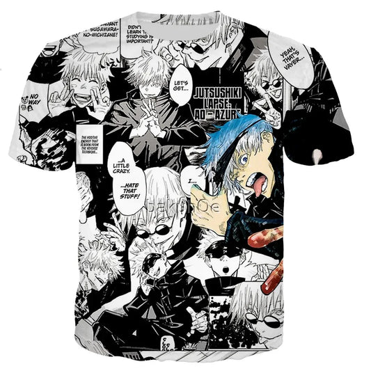 Jujutsu Kaisen: Satoru Gojo T Shirt Men/women 3D Print T-shirt Casual Harajuku Style Shirts Streetwear Tops Dropshipping Clothing
