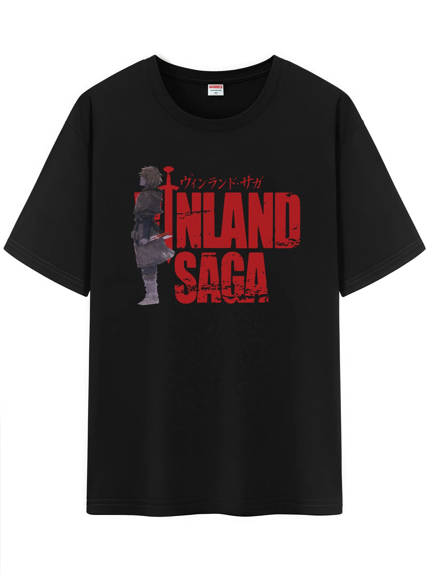Vinland Saga: Unisex Japanese Pattern T-Shirt,  Character Graphic Short Sleeve Regular Fix Tee Shirt