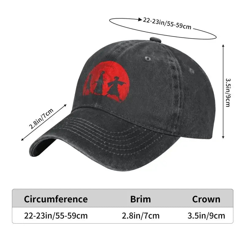 Samurai Champloo: Fu Baseball Cap Sun Protection  Adjustable Manga Mugen and Jin hat