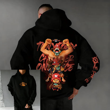 One Piece: Chopper Graphic Pullover Hoodie Men Women New Autumn Winter Streetwear Oversized Casual Anime Print Hooded Sweatshirt