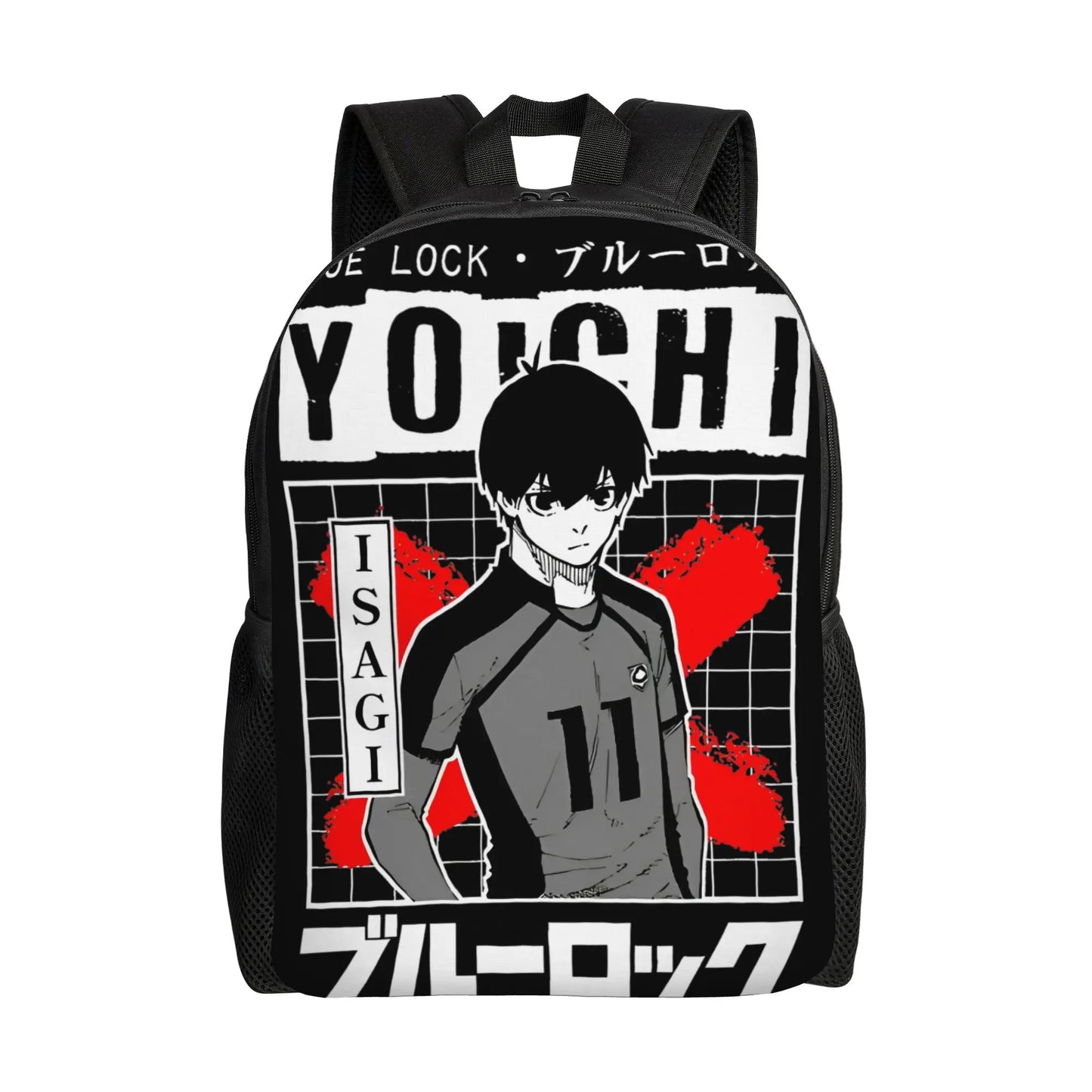 Blue Lock: Backpack for Men Women Teenage High School Hiking Travel Daypack Soccer Anime Laptop Computer Canvas Bags Durable