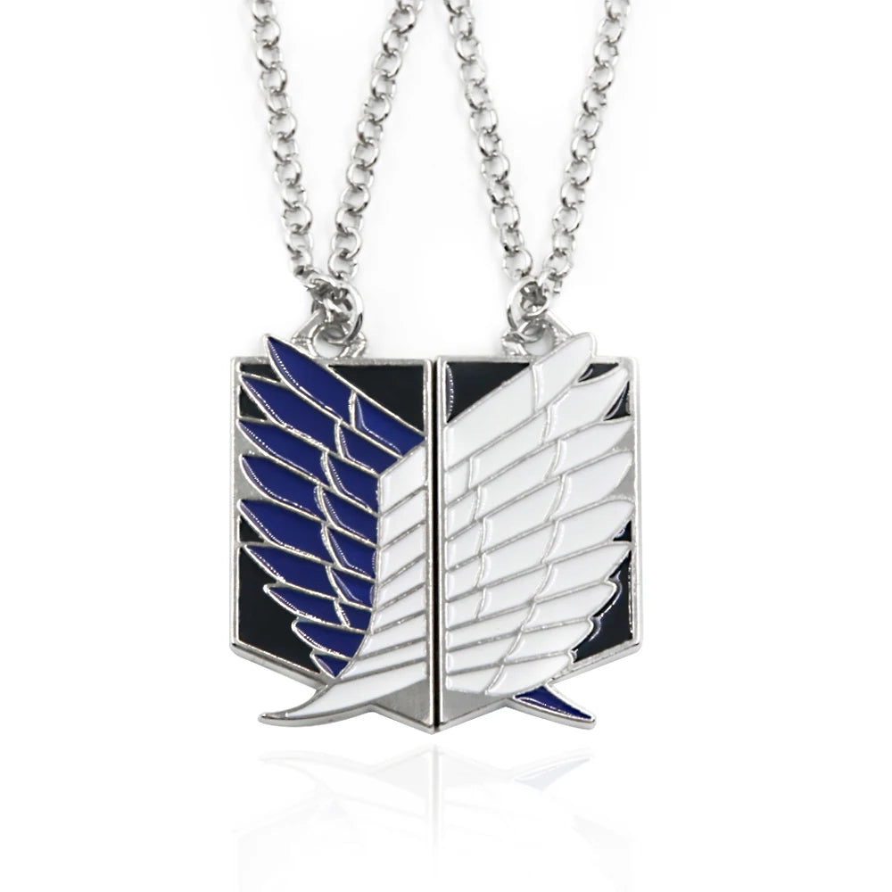 Attack on Titan: Necklace Shingeki No Kyojin Wings of Freedom Survey Sword Punk Necklace Pendant for Women Men Jewelry