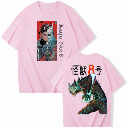 Kaiju No. 8: Kafka Sipino Printed T-shirt Fashion Street Trend Outdoor Sports Breathable Loose Comfortable Soft