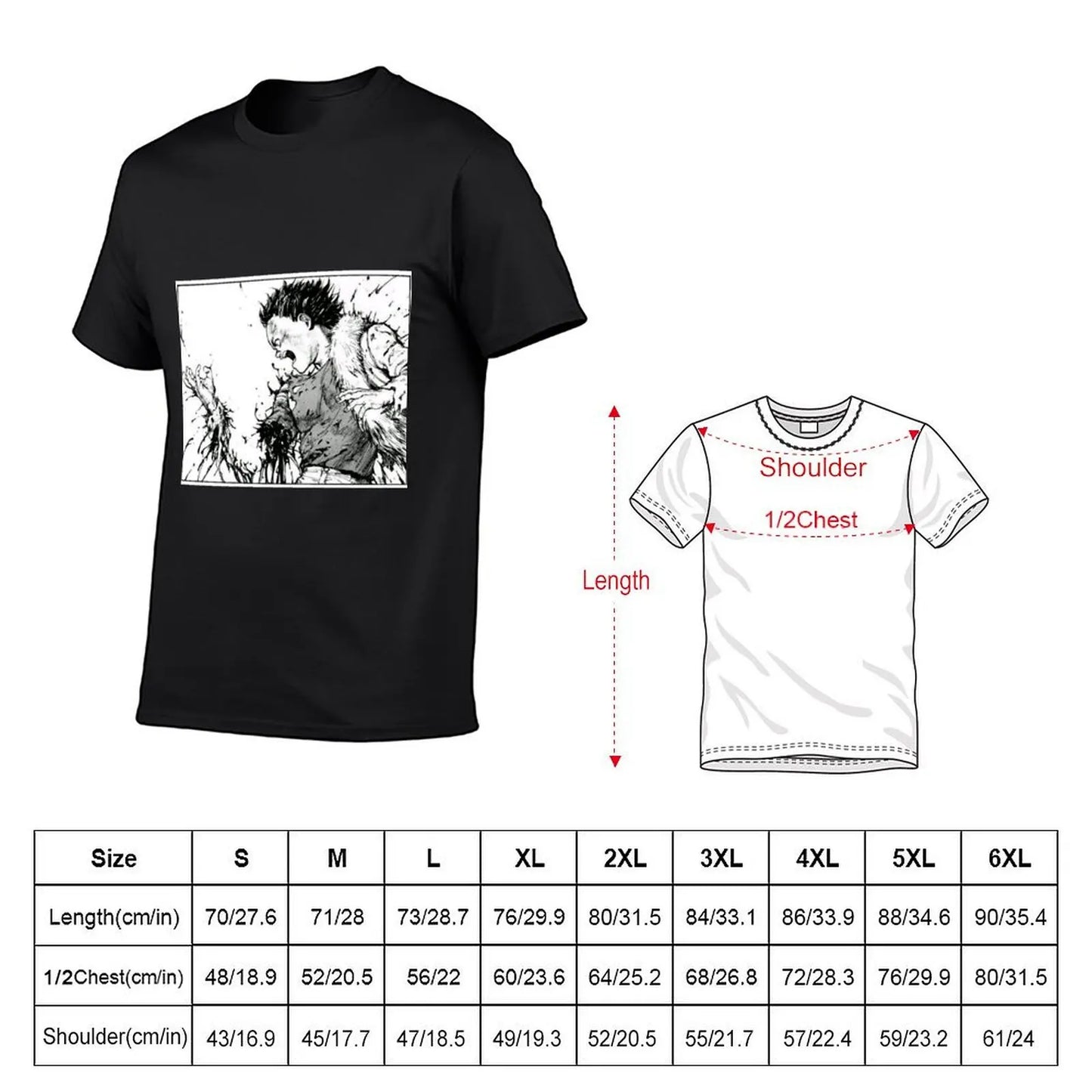 Akira: Tetsuo Losing Arm T-Shirt shirts graphic tees cute tops plain