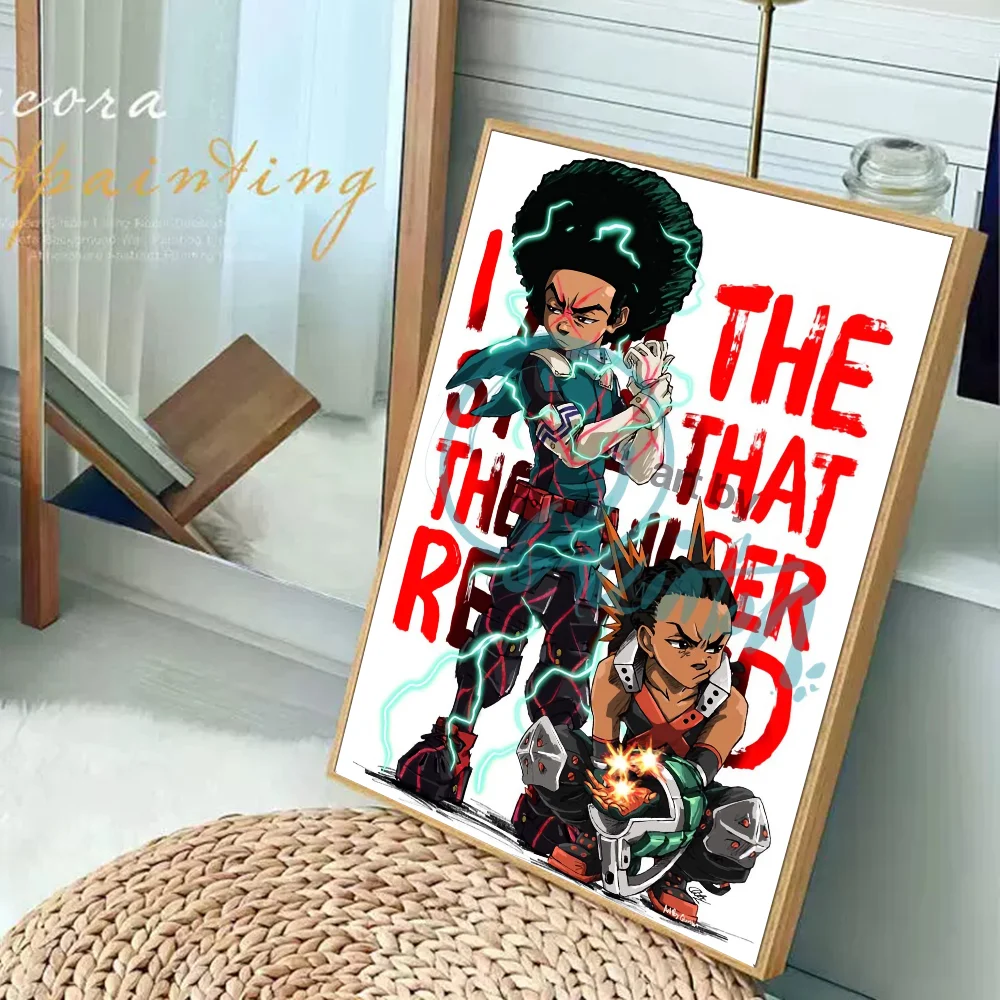 The Boondocks: Huey Freeman  Classic Anime Poster Fancy Wall Sticker for Living Room Bar Decoration Decor Art Wall Stickers