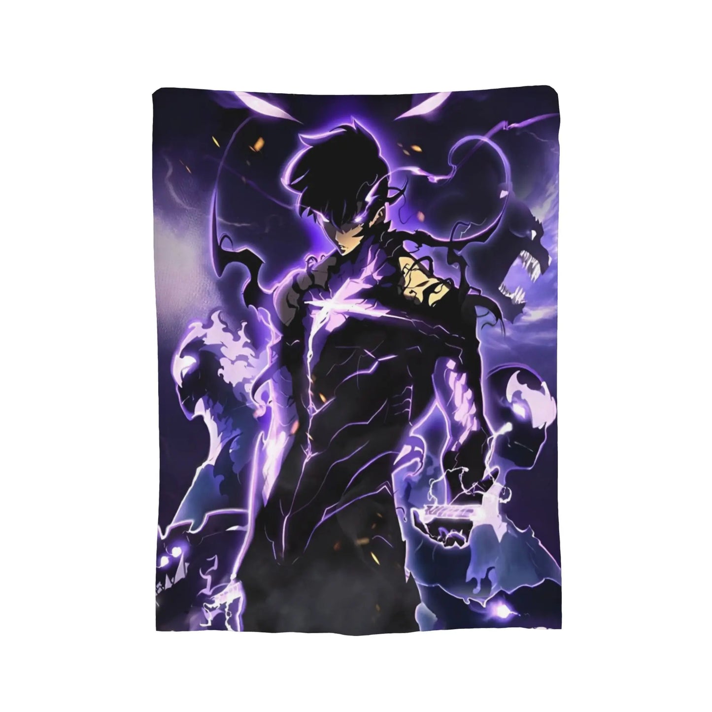 Solo Leveling: Blanket Flannel Spring Autumn  Breathable Ultra-Soft Throw Blanket for Sofa Car Bedspreads