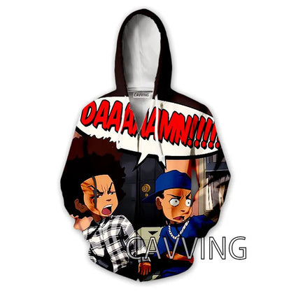 The Boondocks: New Fashion 3D Print   Zipper Hoodies Zip Up Hooded Sweatshirts Harajuku Hoodie Hip Hop Sweatshirts  H01