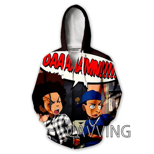 The Boondocks: New Fashion 3D Print   Zipper Hoodies Zip Up Hooded Sweatshirts Harajuku Hoodie Hip Hop Sweatshirts  H01