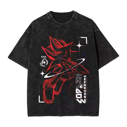 Sonic the Hedgehog: Shadow Cotton High Quality t shirt designer men t-shirts y2k streetwear manga unisex clothes
