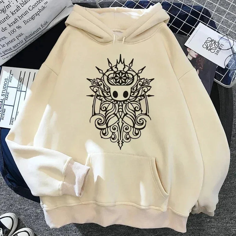 Hollow Knight: Silksong Print Hoodies Women Men Oversized Y2k Aesthetic Autumn Winter Thick Fleece Pullover Hoddies Streetwear