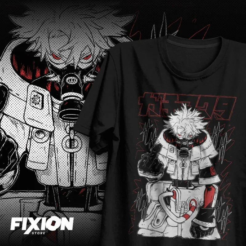 Gachiakuta: Loose Oversized Y2k Short Sleeve Anime T-Shirt Male Clothing Casual Heavy Cotton Top Tee