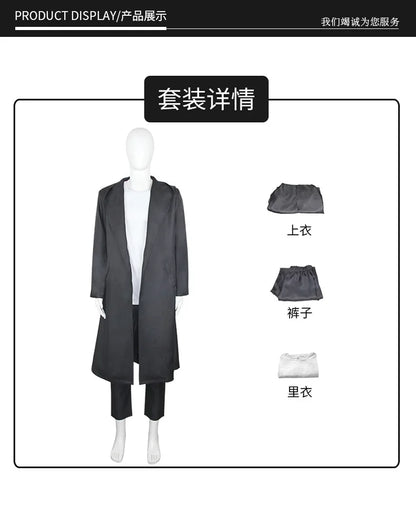 Solo Leveling: Seong Jin woo Cosplay Uniform Costume  Roleplay Coat Pants Outfits Halloween Carnival Party Disguise Suit