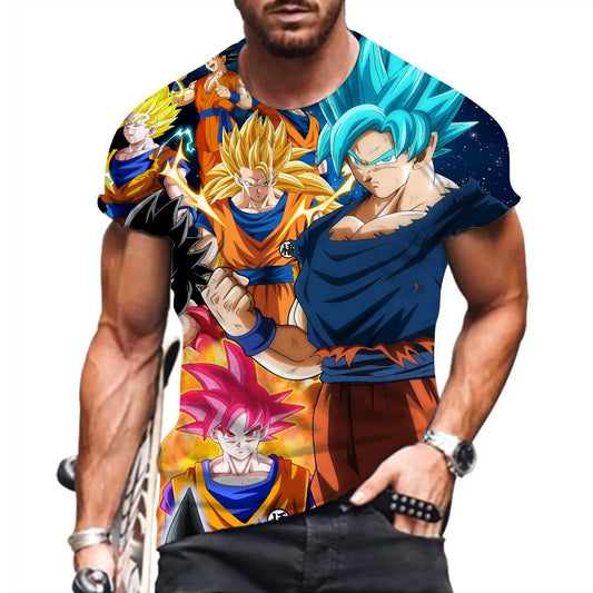 Dragon Ball: Z T-shirt Men 2023 Men's Vegeta Goku Oversized Shirts Hip Hop Clothing Harajuku Style Trend Tops Fashion