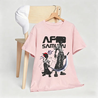 Afro Samurai: Unisex T-shirt Afro Samurai Japanese Ninja Anime Manga, Men's Round Neck Short Sleeved Shirt