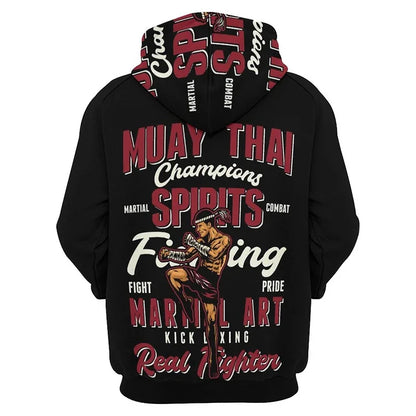 I.L.F.A.: New Pop 3D Muay Thai Boxer Baki style Printing Hoodies For Men Kids Fashion Sports Pullovers Fitness Gym Boxing Sweatshirts Harajuku Hoodie