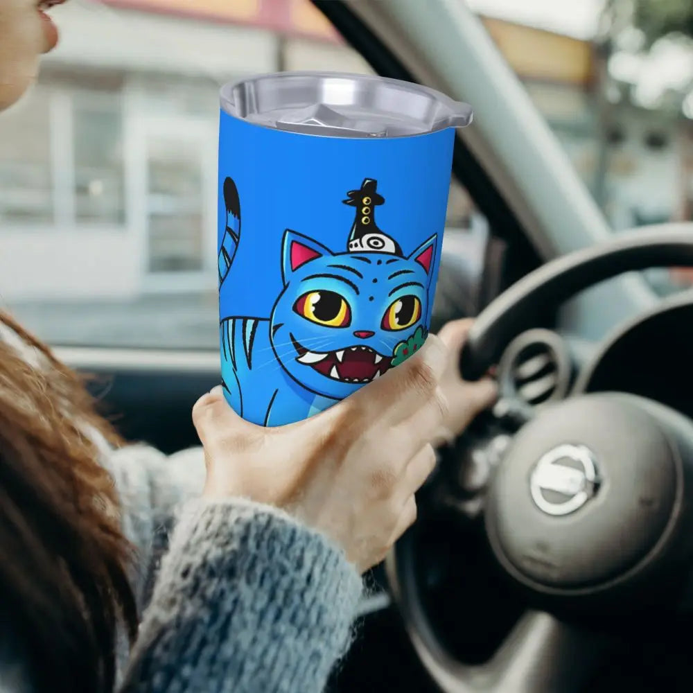 KPop Demon Hunters - Derpy  Insulated Tumbler with Lid Vacuum Thermal Mug Outdoor Travel Car Bottle Cup, 20oz