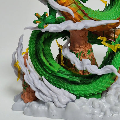 Dragon Ball: 24cm  Anime Figure Shenron Figure Goku And Shenron Figurine Model Pvc Statue Doll Collection Room Toy Gifts