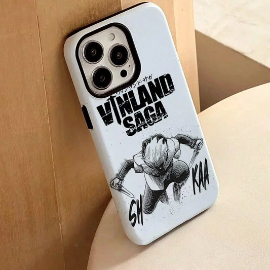 Vinland Saga: (iPhone ONLY) Phone Case For IPhone 17 16 15 14 13 12 Pro Max Plus Glossy HD Double-Layer Liquid Back Film Hard Shell
