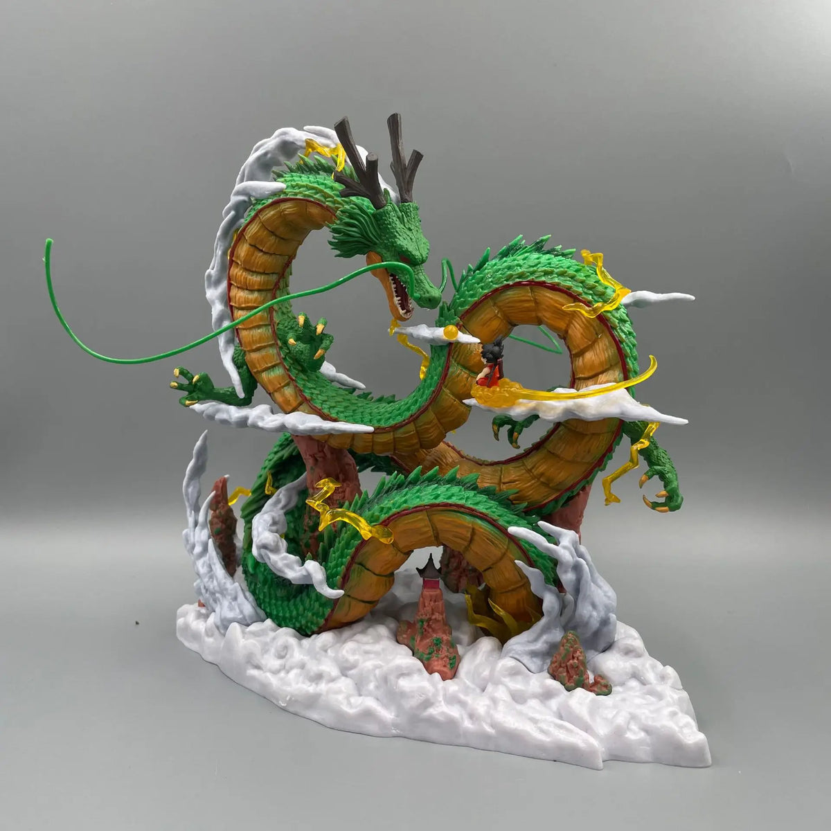 Dragon Ball: 24cm  Anime Figure Shenron Figure Goku And Shenron Figurine Model Pvc Statue Doll Collection Room Toy Gifts