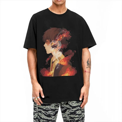 Avatar The Last Airbender: Zuko T-Shirt Men 100%Cotton Short Sleeve Round Neck Summer Tops