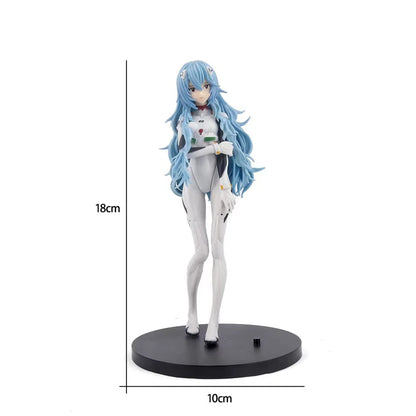 Genesis Evangelion: Anime Figure EVA Ayanami Rei Asuka Two-Dimensional Model Chassis Desktop Ornament Gift Doll Toys