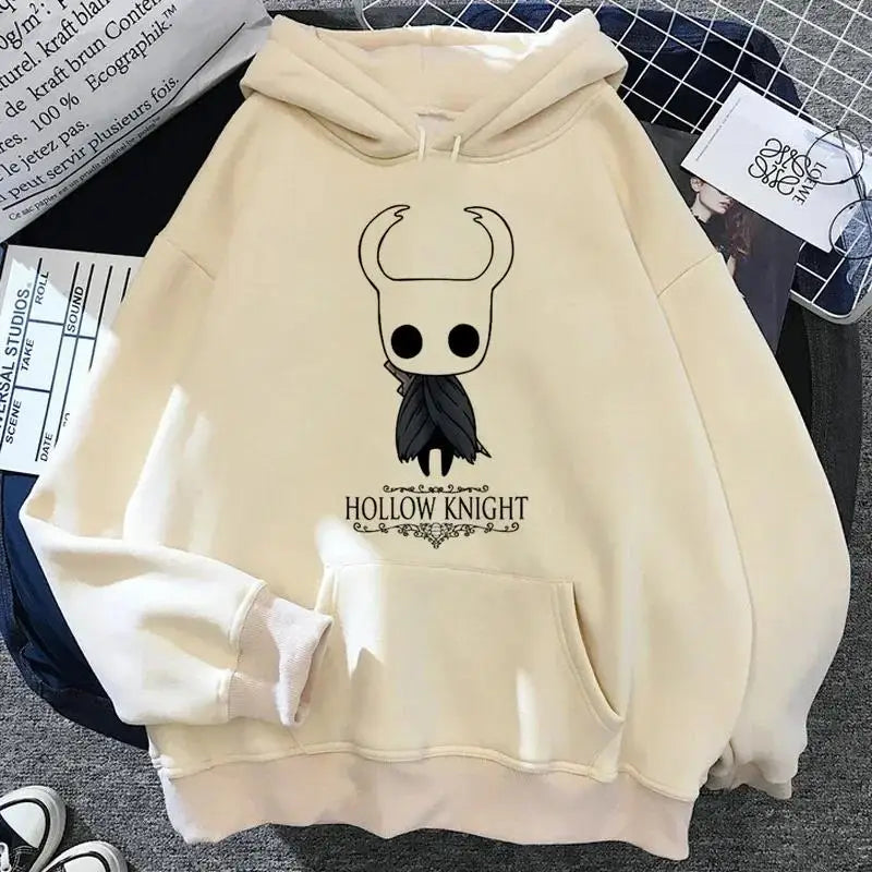 Hollow Knight: Hoodies Men Korea Ulzzang Grunge Y2k Aesthetic Fmale Autumn and Winter Pullover Hoddies Streetwear Graphic