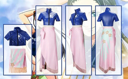 One Piece: Anime une pièce Nico Robin Cosplay Costume haut et Wrap Skirfor femmes une pièce Anime Nico Robin tenue robe