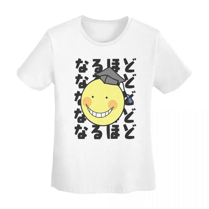Assassination Classroom: Octopus Koro Sensei T-Shirt Women Short Sleeve T Shirts O-Neck Clothes Cotton Summer Tees Streetwear