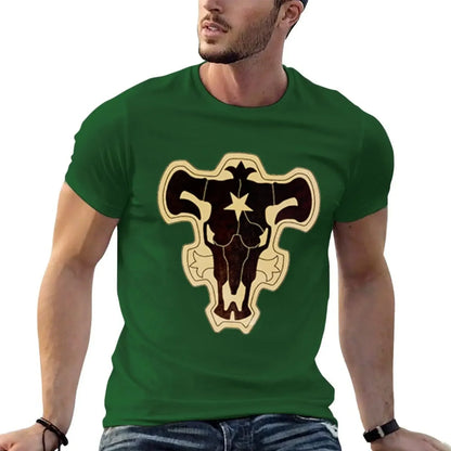 Black Clover: Black Bull T-Shirt tees aesthetic clothes cotton t-shirt Summer fashion New Arrival Cotton Short Sleeve