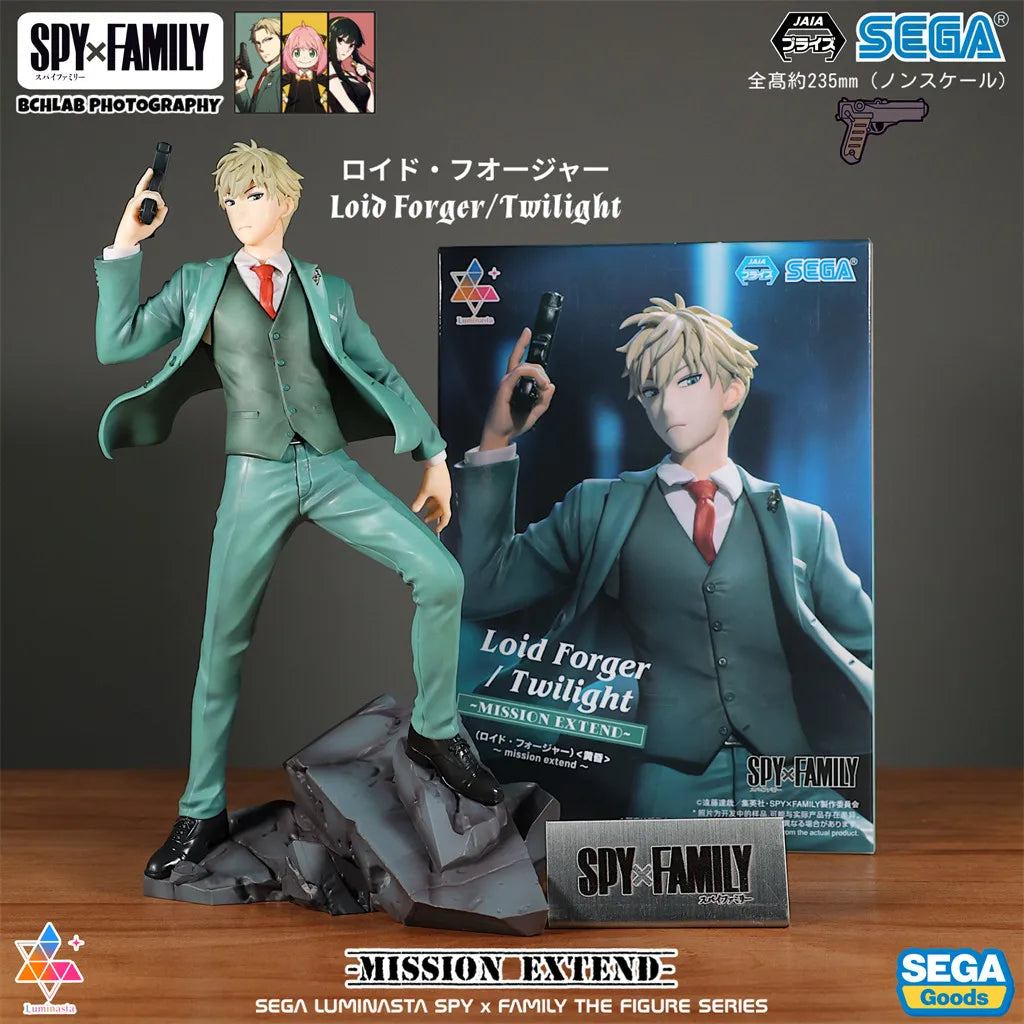 Spy x Family: Official SEGA Toy PM Series CODE White Movie Winter Outfit Statue Model Anya Yor Loid Forger Figure Anime Collectible