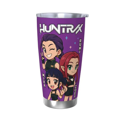 KPop Demon Hunters - Derpy  Insulated Tumbler with Lid Vacuum Thermal Mug Outdoor Travel Car Bottle Cup, 20oz