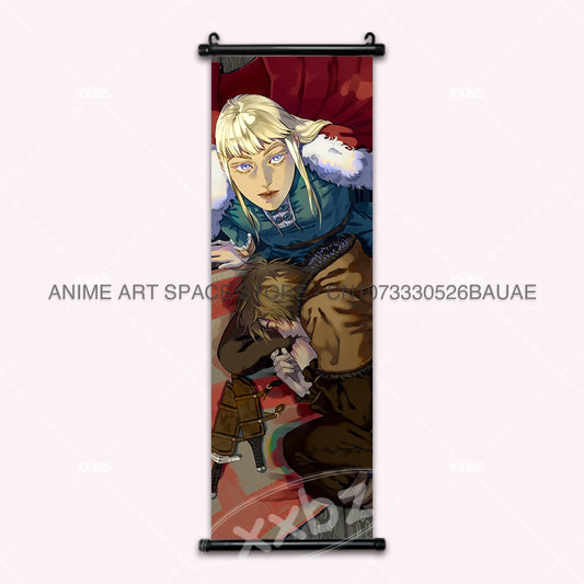 Vinland Saga: Hanging Painting Thorfinn Karlsefni Anime Decorative Poster Leif Ericson Room Decor Scroll Picture Cartoon Wall Art