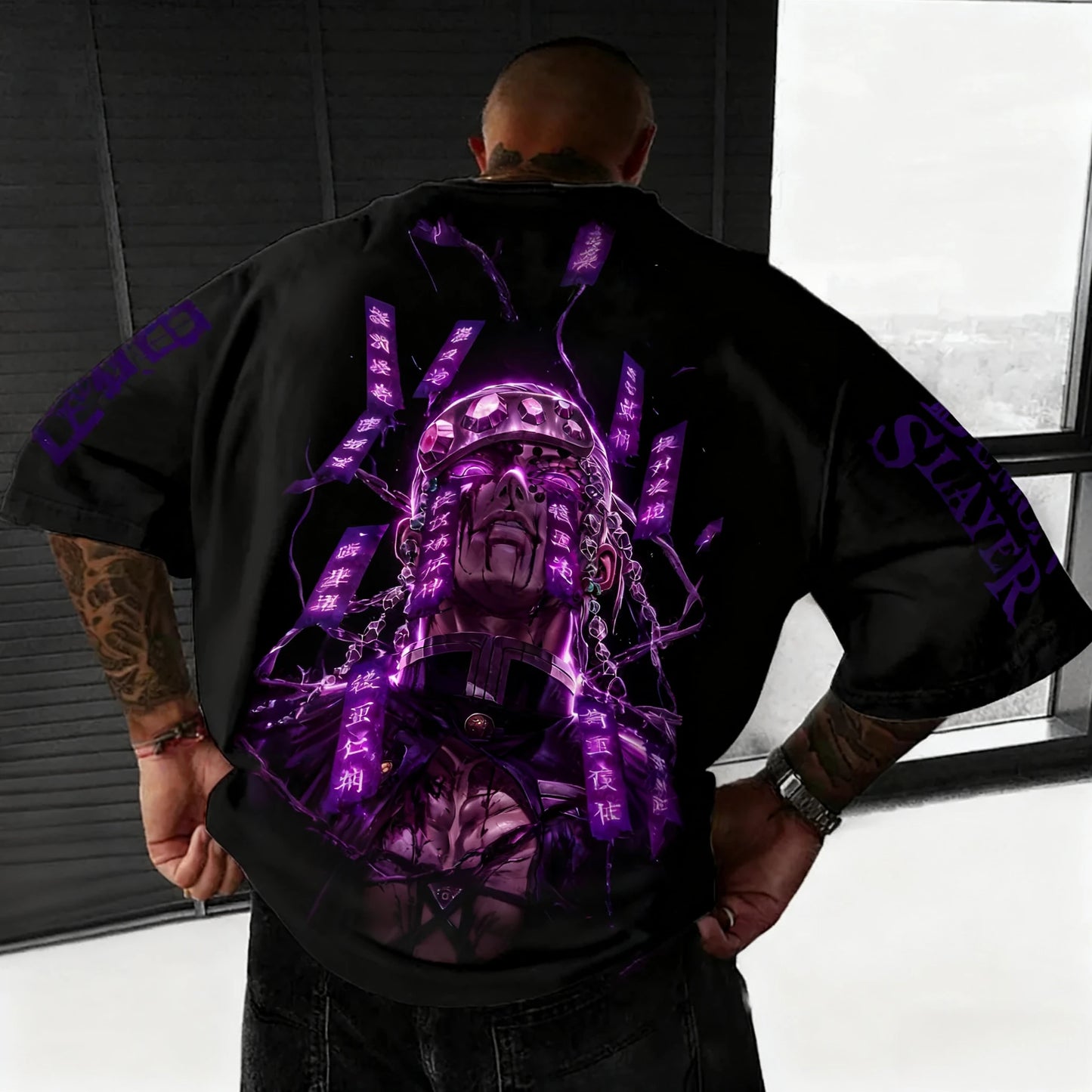 Demon Slayer: Anime Co Branded T-shirt Summer Men's and Women's New Large Harajuku Casual Loose Parent Child Short Sleeve Top