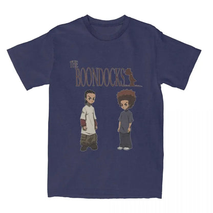 The Boondocks: Riley Huey Freeman T Shirt Stuff 100% Cotton Clothes Vintage Short Sleeve Tee Graphic Printing T-Shirt