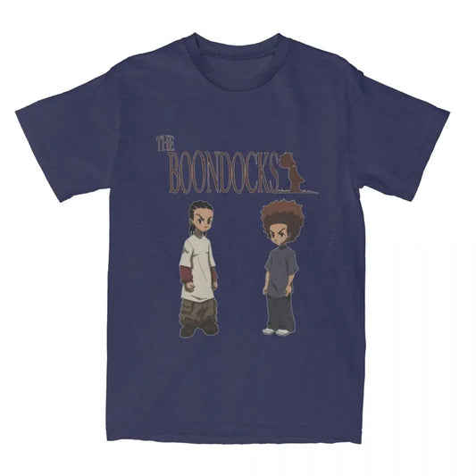 The Boondocks: Riley Huey Freeman T Shirt Stuff 100% Cotton Clothes Vintage Short Sleeve Tee Graphic Printing T-Shirt