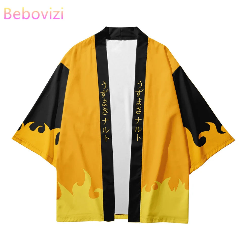 Demon Slayer - Naruto:  Japanese Cosplay Samurai Beach Cardigans 1