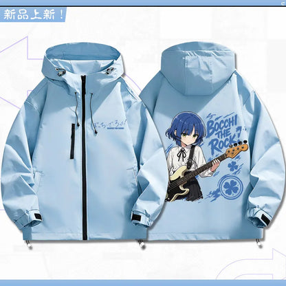 Bocchi The Rock: Yamada Ryo Cosplay Coat Tops Jacket Zipper Fan Figures Halloween Gift Gifts Xmas Role Play Anime