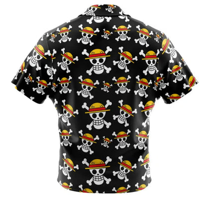 One Piece: Monkey D. Luffy's pirate flag Graphic Hawaiian Shirt Leisure Dry Quickly Men's Shirt Kid's Clothing Tee Y2k Woman