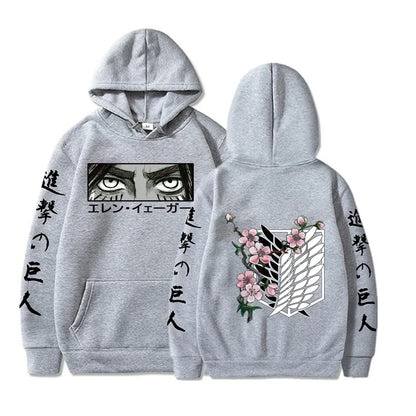 Attack on Titan: Eren Yeager Eyes Printed Hoodie Sweatshirt Men's and Women's Hoodie Men's Tops Sports Hoodie Y2K Hoodie