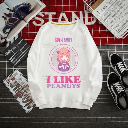 Spy Family Hoodie: Spy X Family Yor Forger Sweatshirts Loid Forger Bond Pullover Harajuku Anya Smug Casual Clothes